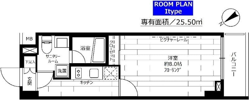 ステージグランデ茅場町 709 間取り図