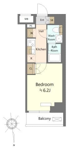 SHOKEN Residence川崎大師 710 間取り図