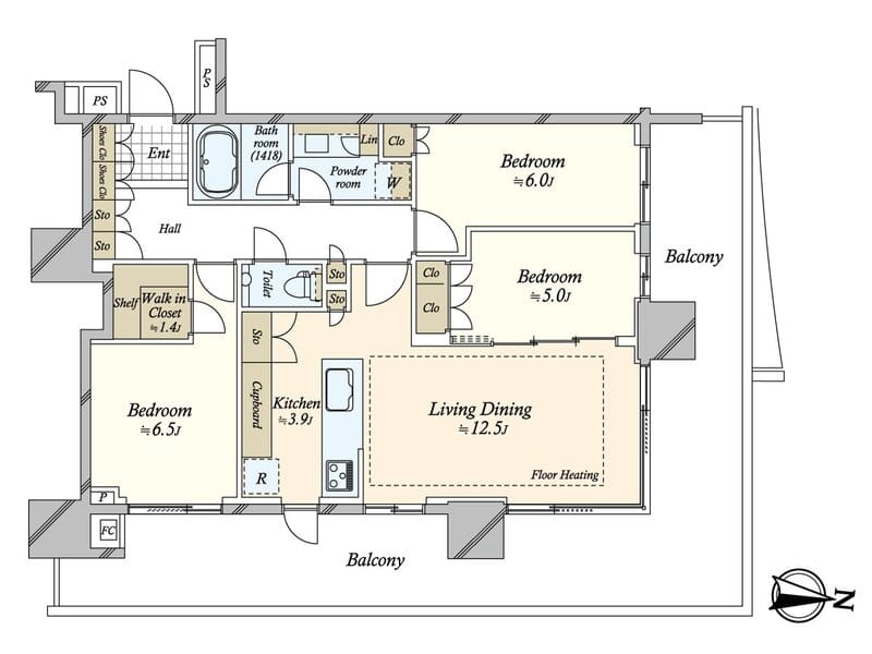 HARUMI FLAG PARK VILLAGE T棟 1512