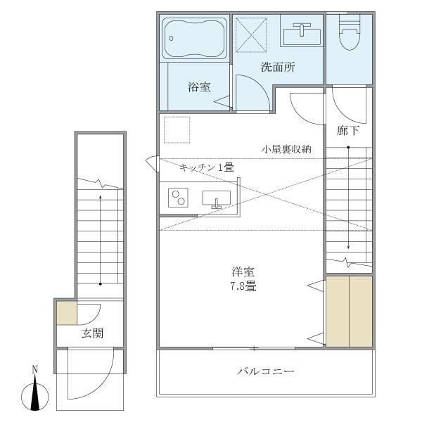 カーサ シトラス 203 間取り図