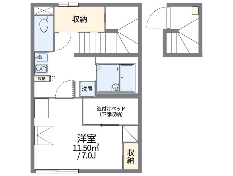レオパレスYou 3 205 間取り図