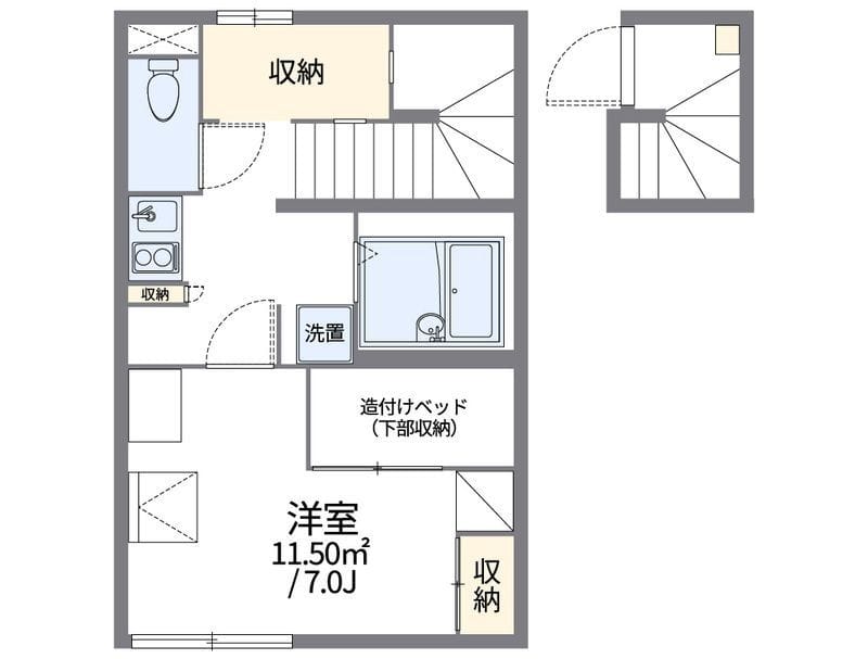 レオパレスYou 3 207 間取り図