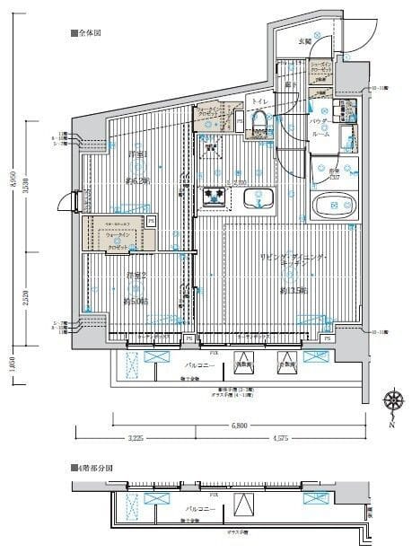 フュージョナル五反野DUE 0204 間取り図