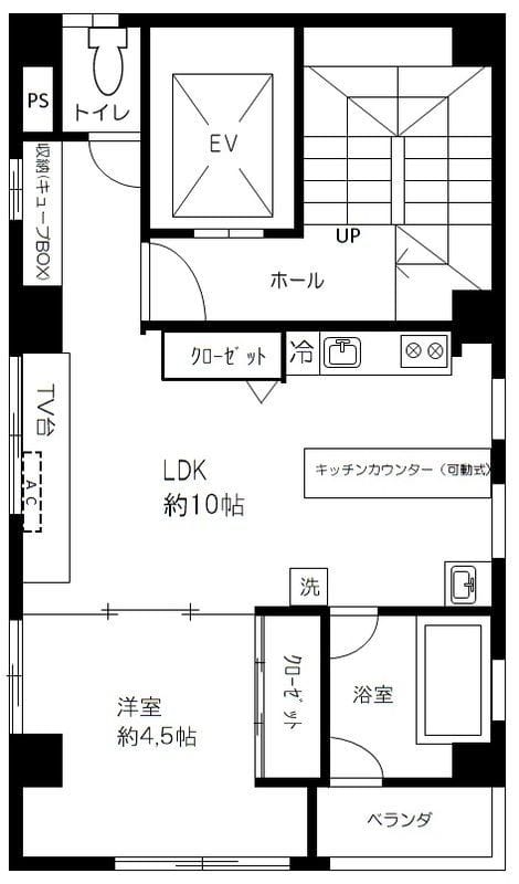 Blooming 6F 間取り図