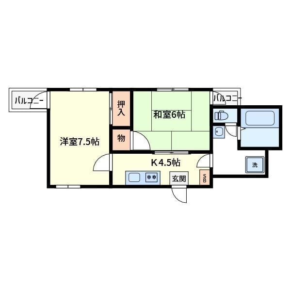カーササカイ 201 間取り図