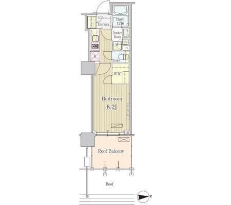 パークアクシス池田山 211 間取り図