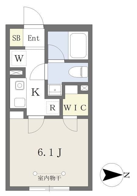 Reve Residence 駒場東大前 203 間取り図