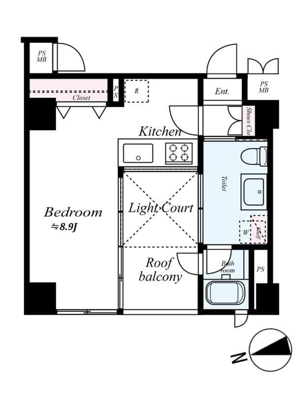 レックス目白プライムシティ 202 間取り図