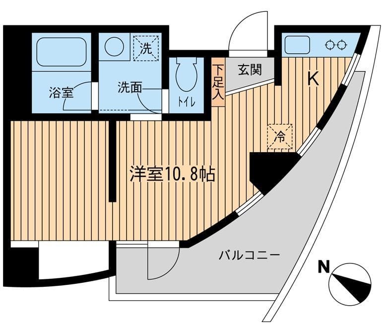 ウィルテラス新代田 0704 間取り図