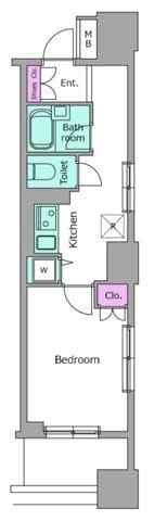 レジディア日本橋馬喰町 0208 間取り図