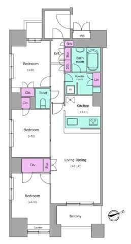 レジディア日本橋馬喰町 1001
