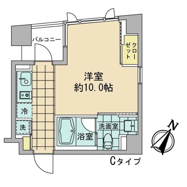 AZ日本橋人形町 203 間取り図
