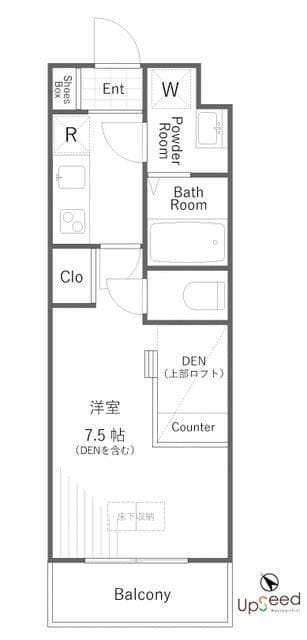The Well Mejiro 104 間取り図
