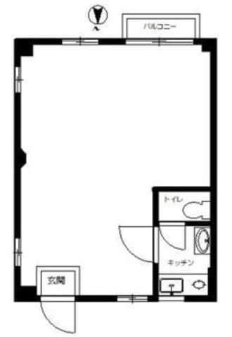 ヴィラシャンテⅢ-A 203 間取り図