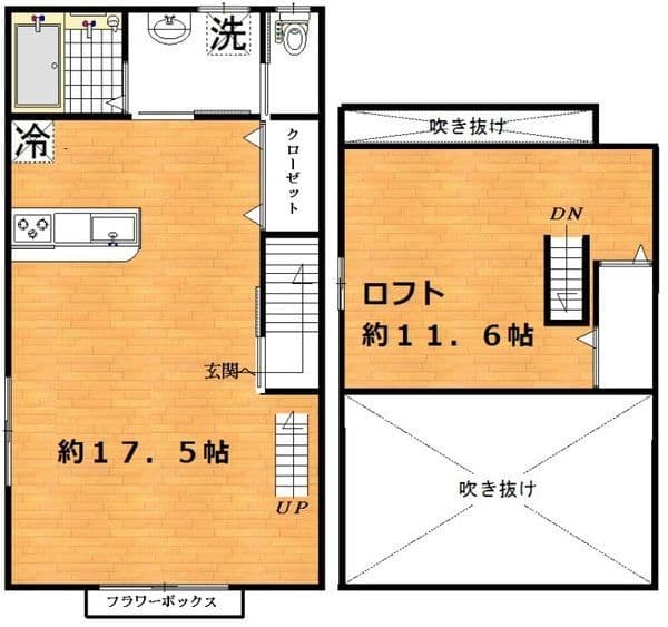 ブリックハウス等々力 208 間取り図