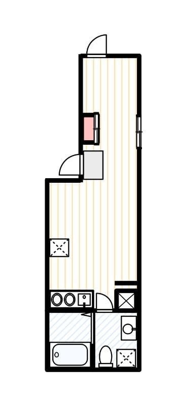 ホワイトキューブ駒込 202 間取り図