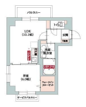 二子玉川YP 204 間取り図