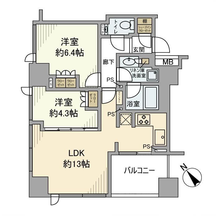 シティタワー池袋ウエストゲート 1001 間取り図