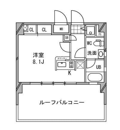 ドゥーエ浦安 507 間取り図