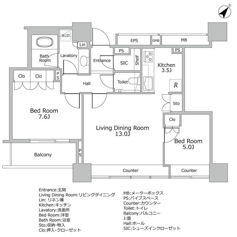 ザ・ヒルトップタワー高輪台 1807