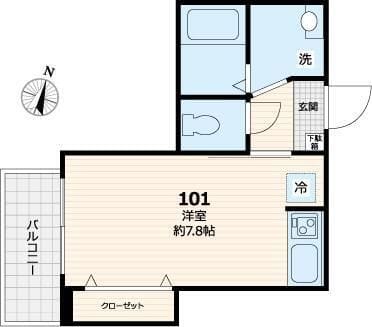 メゾン桜通り 101 間取り図