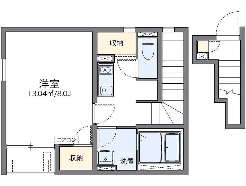 レオネクストアコラート 201 間取り図