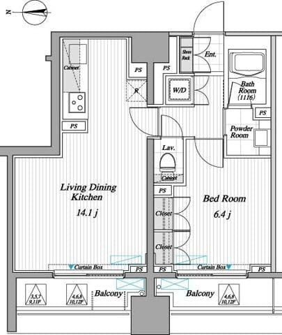 レジディア錦糸町Ⅱ 1201