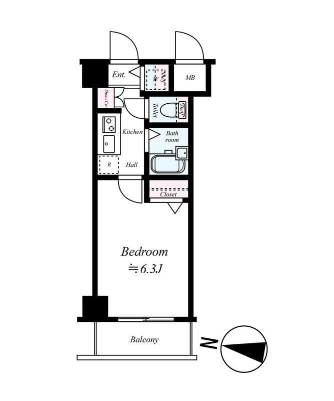 フェニックス椎名町 303 間取り図