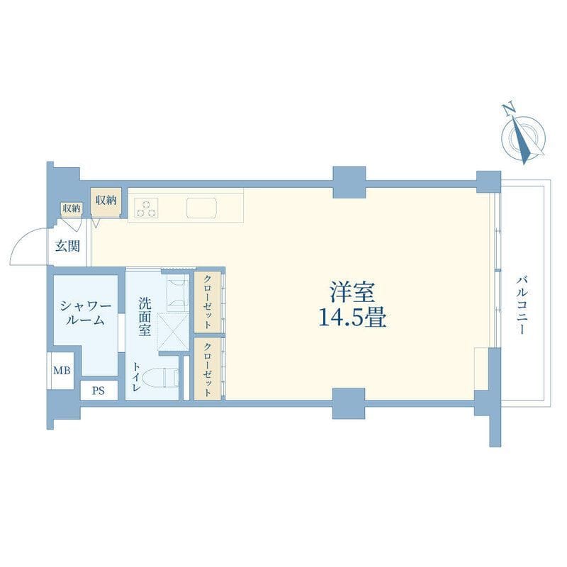 秀和第一南平台レジデンス 202 間取り図