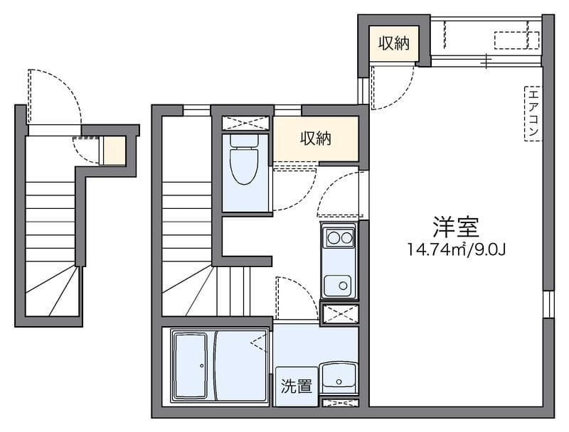 レオネクストワン 203 間取り図