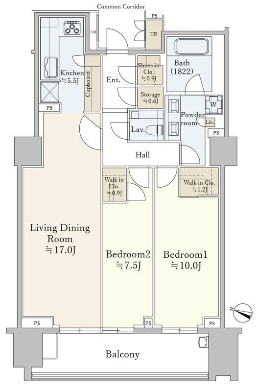 ザ・パークハウス渋谷南平台 407 間取り図