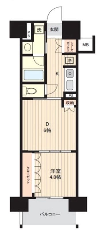 パレステージ大島 206 間取り図