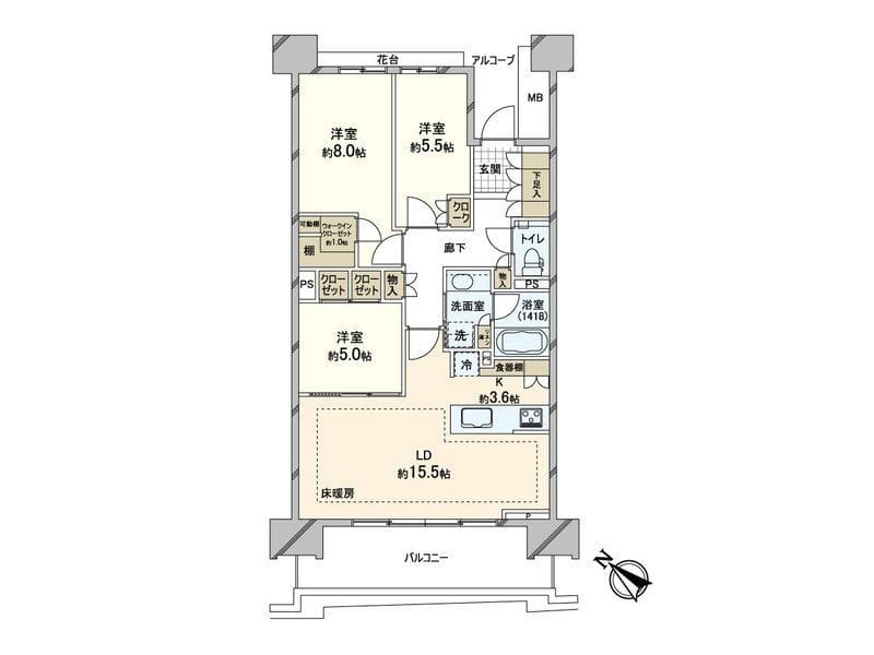 HARUMI FLAG PARK VILLAGE A棟 803