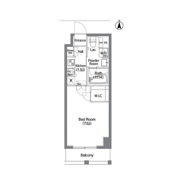 コンフォリア錦糸町DEUX 0810 間取り図