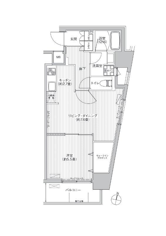 カーサラスク目白台 1002 間取り図