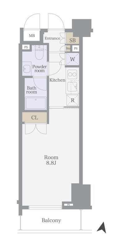 コンシェリア西新宿 502 間取り図