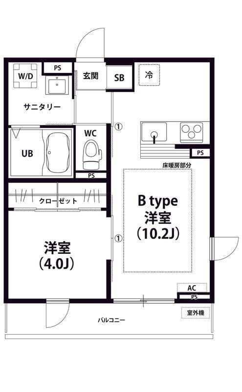 リブリ・LUCE 103 間取り図