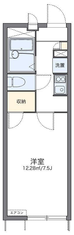 レオパレスシュークル 103 間取り図
