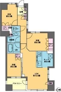 カスタリア東日本橋 504 間取り図