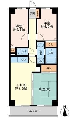 ミアカーサ希望が丘 0103 間取り図