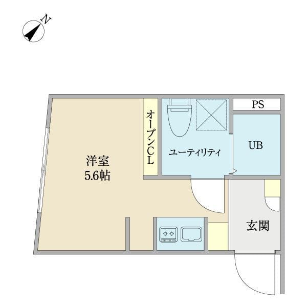 aLATO三軒茶屋 0102 間取り図
