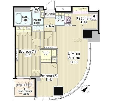 MY TOWER RESIDENCE 1306 間取り図