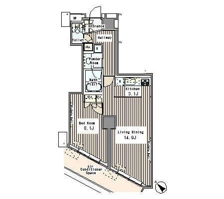MY TOWER RESIDENCE 1410 間取り図