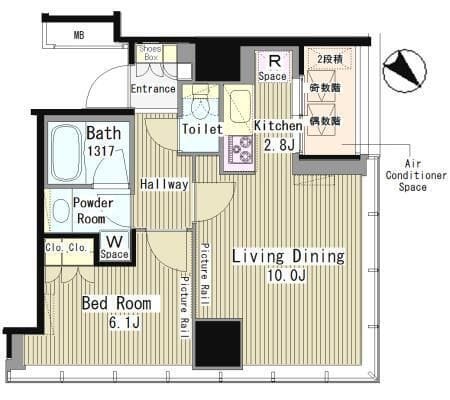 MY TOWER RESIDENCE 1701 間取り図