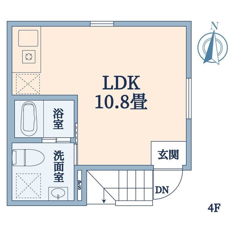 アイリス東大前 402 間取り図