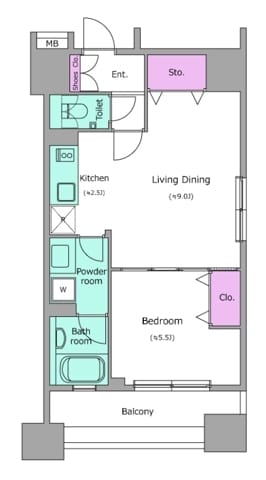 レジディア芝大門Ⅱ 1104
