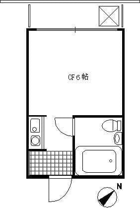 第3コーポムサシヤ 402 間取り図