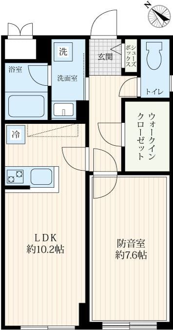 「防音マンション」VORT野方レジデンス 103 間取り図