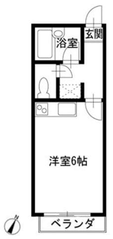 プチメゾンたま 302 間取り図