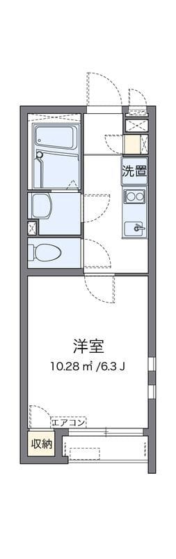 クレイノフルール高円寺 101 間取り図